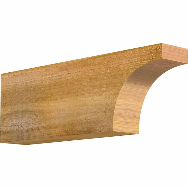 Ekena Millwork Huntington Rough Sawn Rafter Tail, Western Red Cedar, 4"W x 8"H x 24"L RFT04X08X24HUN00RWR - main